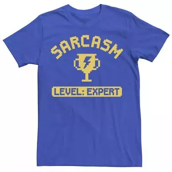 Мужская футболка с графическим рисунком уровня сарказма Expert Licensed Character