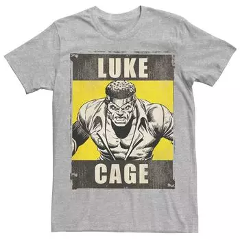 Мужская футболка с графическим рисунком в стиле ретро Marvel Luke Cage Licensed Character