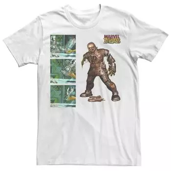 Мужская футболка с графическим рисунком Zombies Iron Man Zombie Panels Marvel