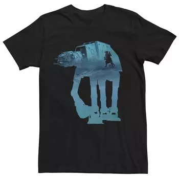 Мужская футболка с графическим рисунком «Звездные войны At-At Tauntaun» Licensed Character