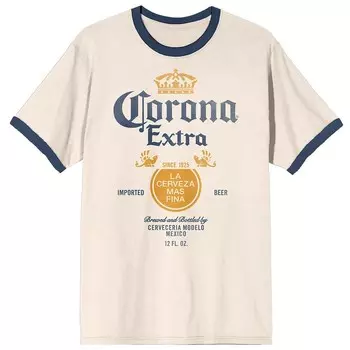 Мужская футболка с графической отделкой Corona Extra Label Licensed Character, цвет Khaki