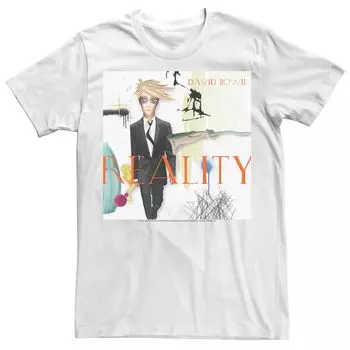 Мужская футболка с графикой David Bowies Reality Album Licensed Character