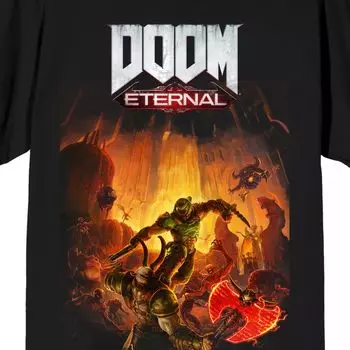 Мужская футболка с графикой видеоигры Doom Eternal Licensed Character
