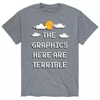 Мужская футболка с графикой здесь ужасная Licensed Character