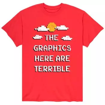 Мужская футболка с графикой здесь ужасная Licensed Character