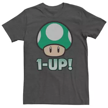 Мужская футболка с грибами Nintendo 1-Up Licensed Character
