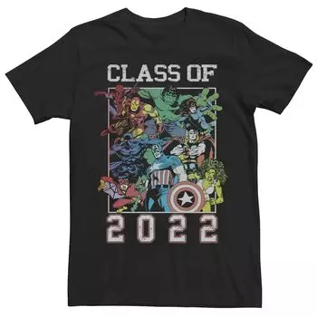 Мужская футболка с групповым портретом в стиле ретро из комиксов Marvel, 2022 год Licensed Character