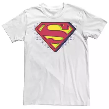 Мужская футболка с хромированным логотипом DC Fandome Superman Licensed Character