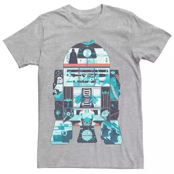 Мужская футболка с художественным наполнением Star Wars R2-D2 Licensed Character