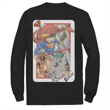 Мужская футболка с игральными картами DC Comics Superman Doomsday Licensed Character