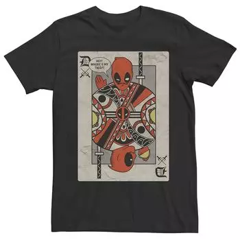 Мужская футболка с игральными картами Deadpool Licensed Character