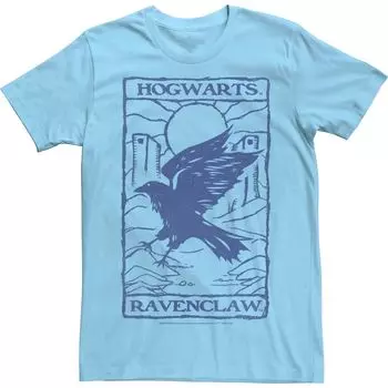 Мужская футболка с игровыми картами Harry Potter Ravenclaw Tarot Licensed Character, светло-синий