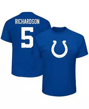 Мужская футболка с именем и номером игрока Anthony Richardson Royal Indianapolis Colts Big and Tall Fanatics, синий