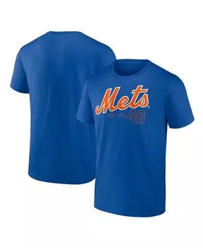 Мужская футболка с именем и номером игрока Jacob deGrom Royal New York Mets Fanatics, синий