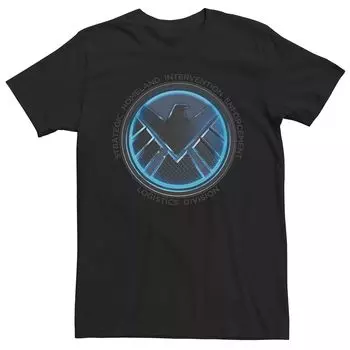 Мужская футболка с изображением эмблемы Marvel Agents of SHIELD Licensed Character