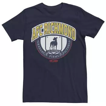 Мужская футболка с изображением эмблемы Ted Lasso AFC Richmond Licensed Character, темно-синий