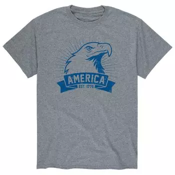 Мужская футболка с изображением белоголового орлана Americana Licensed Character