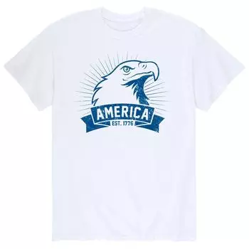 Мужская футболка с изображением белоголового орлана Americana Licensed Character