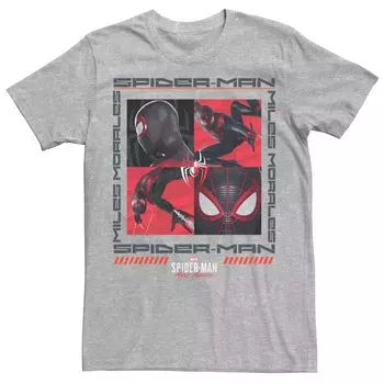 Мужская футболка с изображением Человека-паука Miles Morales Box Up Marvel
