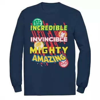 Мужская футболка с изображением Дня отца Marvel Avengers Icons