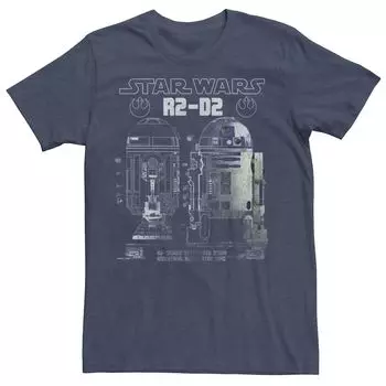 Мужская футболка с изображением дроида-астромеханика R2-D2 Star Wars