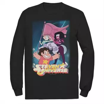 Мужская футболка с изображением флага команды CN Steven Universe и длинными рукавами Licensed Character
