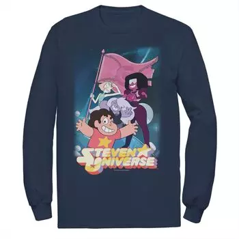Мужская футболка с изображением флага команды CN Steven Universe и длинными рукавами Licensed Character