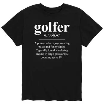 Мужская футболка с изображением гольфиста Licensed Character