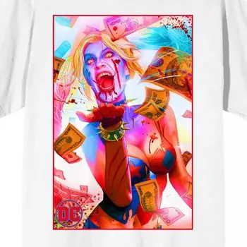 Мужская футболка с изображением Харли Квинн из комиксов DC Comics Licensed Character