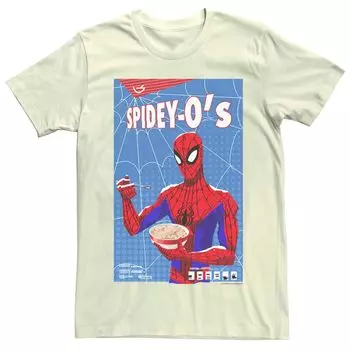 Мужская футболка с изображением хлопьев Marvel's Spider-Man Spidey-O's Licensed Character