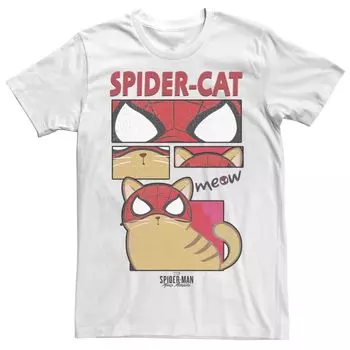 Мужская футболка с изображением комиксов Marvel Spider-Cat Licensed Character