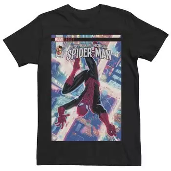 Мужская футболка с изображением комиксов Marvel Spider-Man City Lights Licensed Character