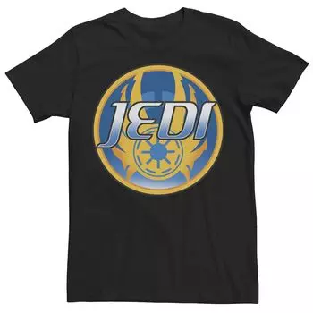 Мужская футболка с изображением круга джедаев и значком джедая Star Wars