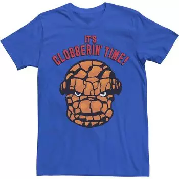 Мужская футболка с изображением лица Marvel Fantastic Four The Thing It's Clobberin' Time Licensed Character