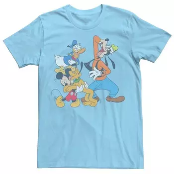 Мужская футболка с изображением Микки Мауса и друзей Disney от Disney Licensed Character, цвет Light Blue