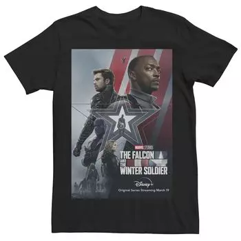 Мужская футболка с изображением персонажа группы Marvel Falcon and Winter Soldier Licensed Character