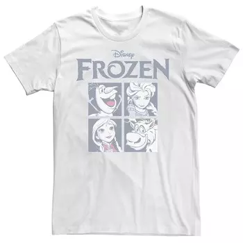 Мужская футболка с изображением персонажей Disney's Frozen Licensed Character, белый