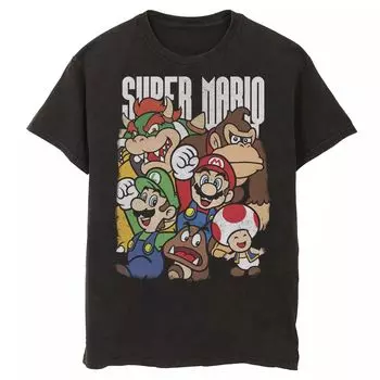 Мужская футболка с изображением персонажей Nintendo Super Mario Licensed Character