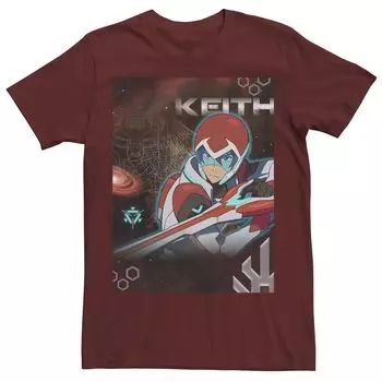 Мужская футболка с изображением плаката и портрета Voltron Keith Licensed Character