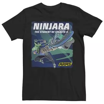 Мужская футболка с изображением плаката Ninjara The Student Of Stealth Licensed Character