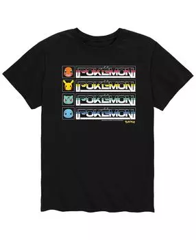 Мужская футболка с изображением покемонов и видеоигр AIRWAVES, черный
