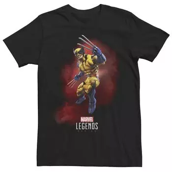 Мужская футболка с изображением портрета Росомахи серии Legends Marvel