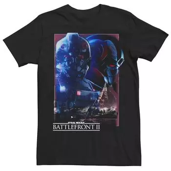 Мужская футболка с изображением постера Star Wars Battlefront II Licensed Character