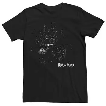 Мужская футболка с изображением Рика и Морти Galactic Face Licensed Character