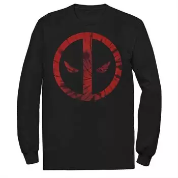 Мужская футболка с изображением символа лица Marvel Deadpool Tie Dye