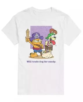 Мужская футболка с изображением собаки Гарфилда Трейд AIRWAVES, белый