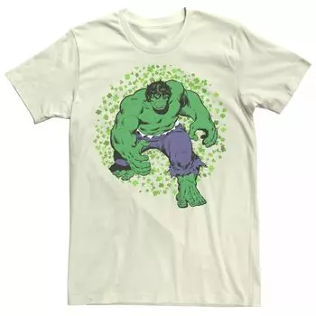 Мужская футболка с изображением трилистника Marvel Hulk и Дня святого Патрика Licensed Character
