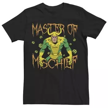 Мужская футболка с изображением тыквенных голов Marvel Loki The Master Of Mischie Licensed Character