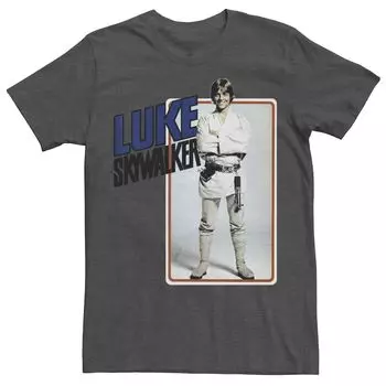 Мужская футболка с изображением улыбающейся открытки Люка Скайуокера Star Wars