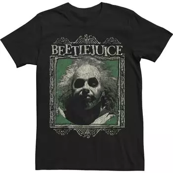 Мужская футболка с изображением жука в рамке Beetlejuice Licensed Character